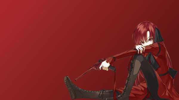 Красный фон аниме