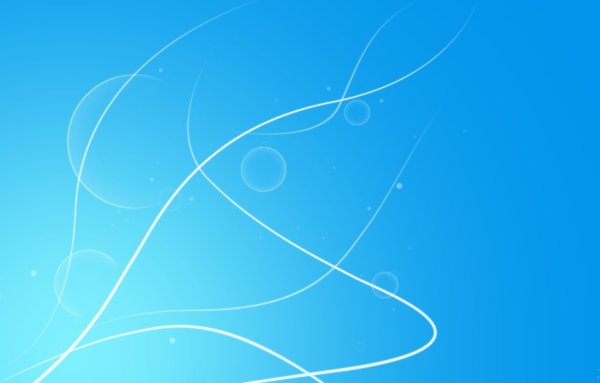 Синяя заставка на рабочий стол