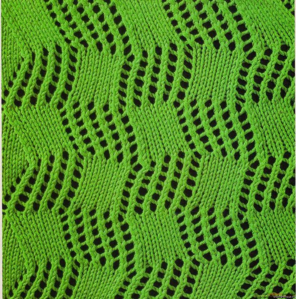 Ажурные узоры спицами