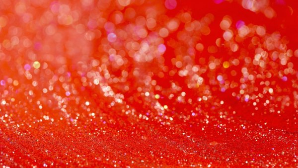 Красные блестки