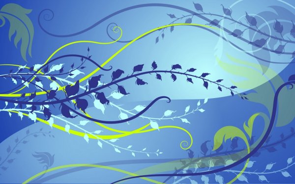 Синий фон с узорами