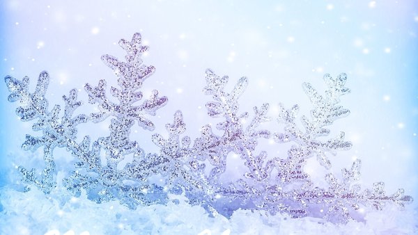 Зима снежинки новый год