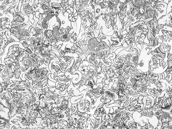 Мелкие рисунки карандашом