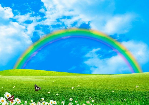 Сказочная Радуга на небе