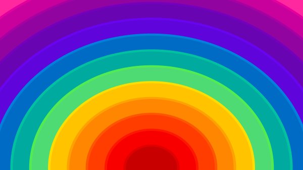 Радужные цвета