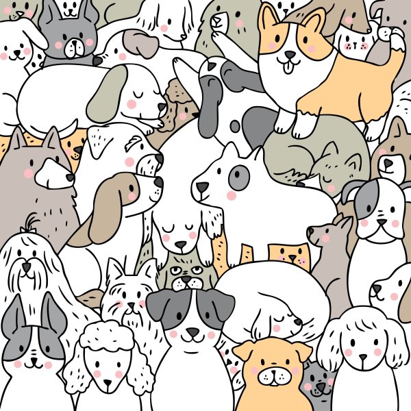 Паттерны с собаками