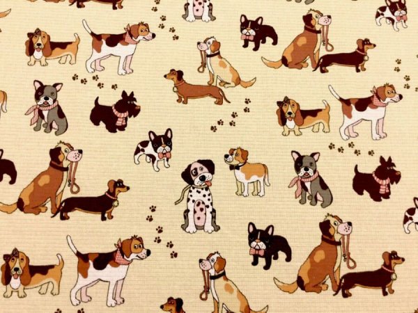 Бумага для скрапбукинга с собаками