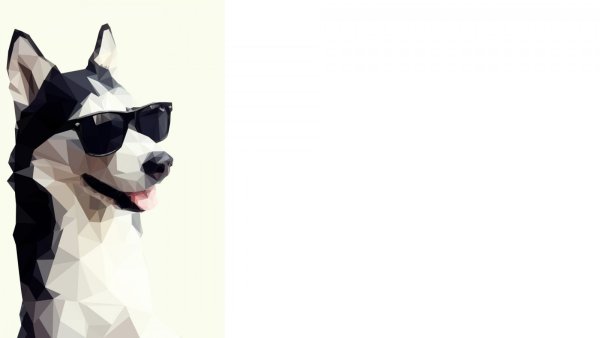 Собака арт Минимализм