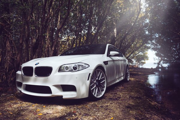 BMW f10 m5 White auto