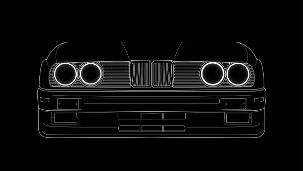 BMW e34 вектор