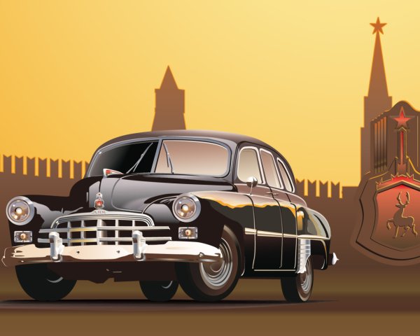 Открытки с ретро автомобилями