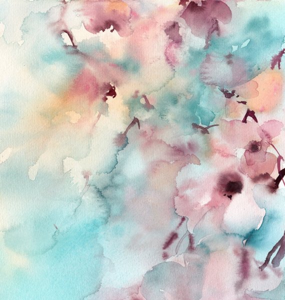 Акварель абстракция