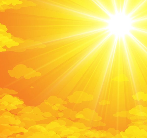 Лучи солнца