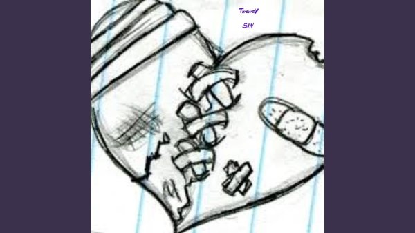 Грустные рисунки в тетради