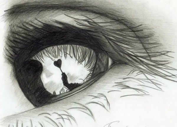 Рисунки карандашом любовь