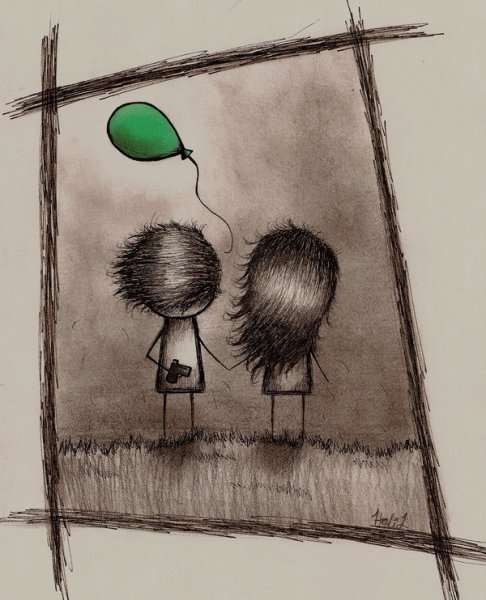 Грустные рисунки