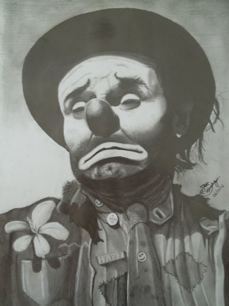 Клоун зарисовка