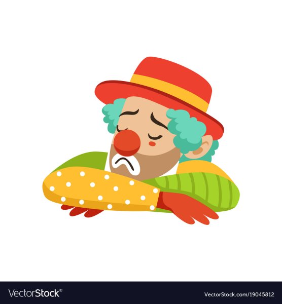 Удивлённый клоун