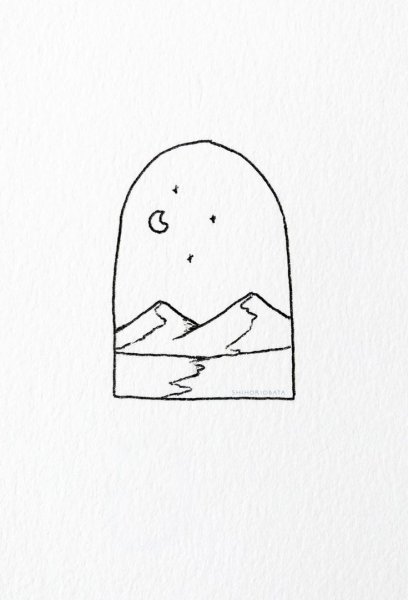 Срисовки грустные легкие