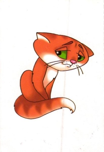 Грустный и веселый кот