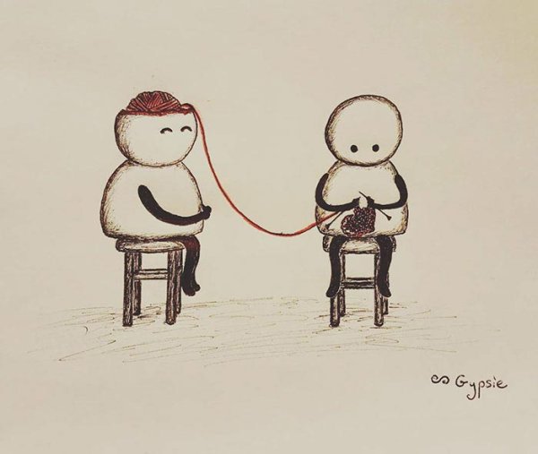 Рисунки про любовь легкие