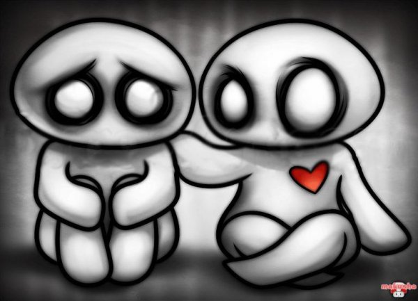 Рисунки для срисовки грустные