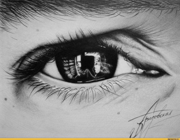 Заплаканные глаза карандашом