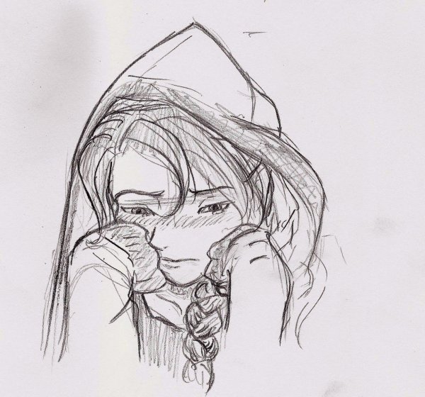 Рисунки карандашом грустные