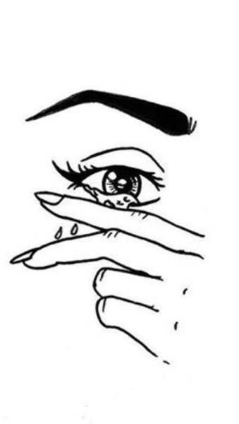 Рисунки для срисовки лёгкие грустные