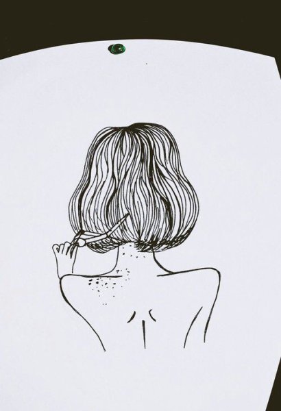 Лёгкие зарисовки девушек для скетчбука