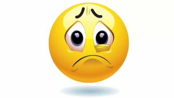 Грустный смайлик