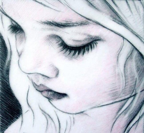 Рисунки карандашом грустные