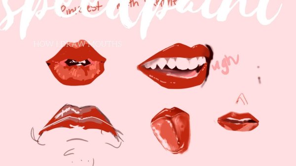 Нарисовать грустный рот