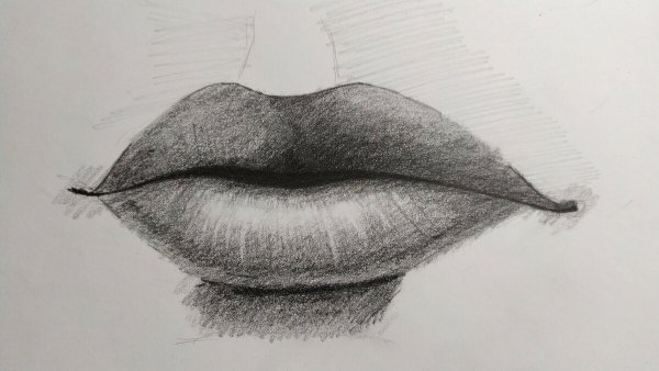 Нарисовать губы