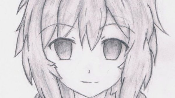 Аниме рисунки для срисовки грустные легкие