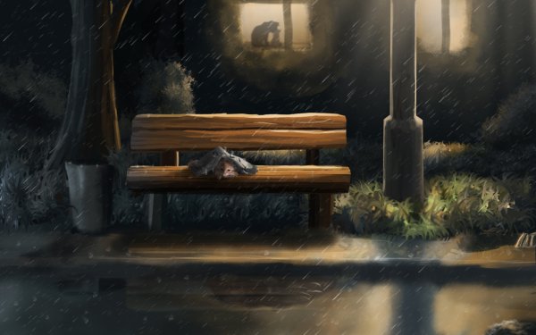 Артем Артяков скамейка кот