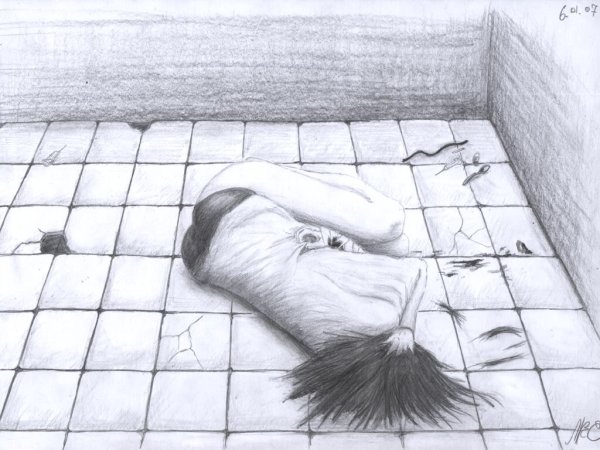 Рисунки для срисовки грустные легкие