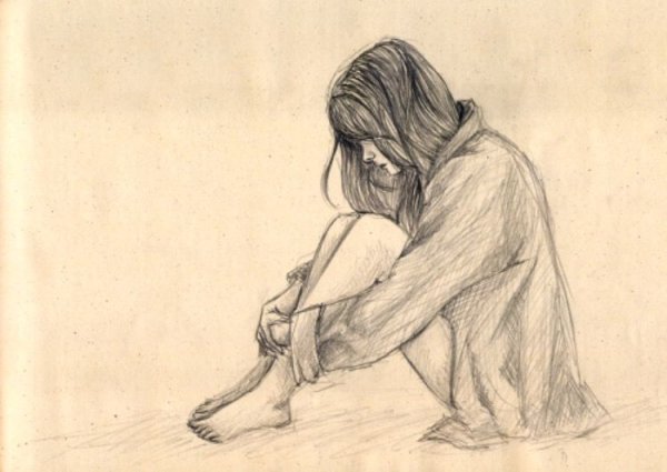 Рисунки карандашом грустные
