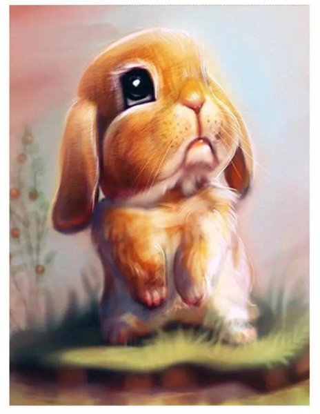 Грустный кролик