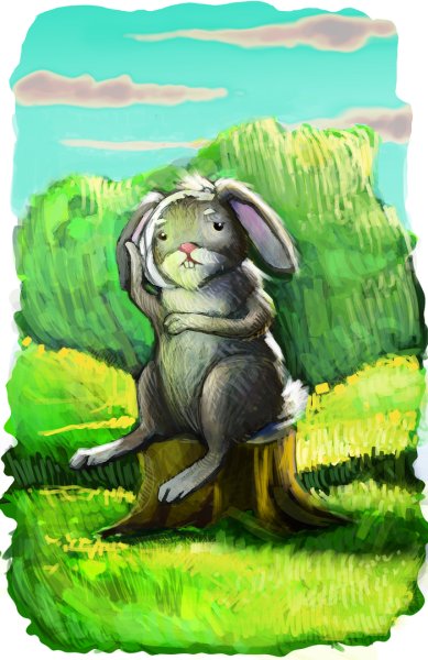 Зайчиха с больным зубом