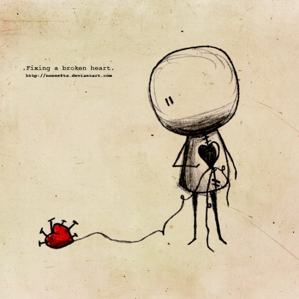 Человечек с разбитым сердцем