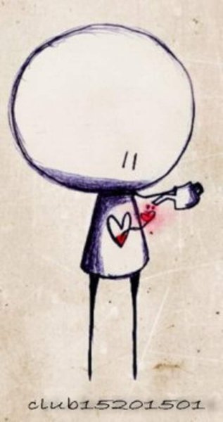 Человечек нарисованный карандашом