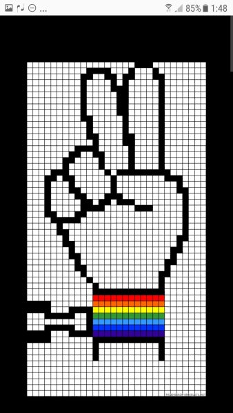 Рисунки по клеточкам лёгкие и красивые