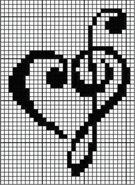 Рисунки по клеточкам лёгкие карандашом