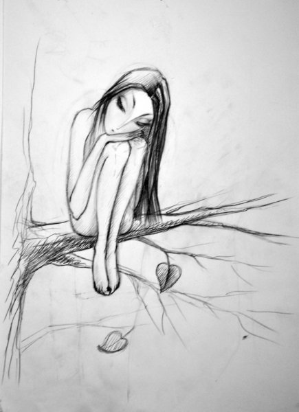 Грусть карандашом