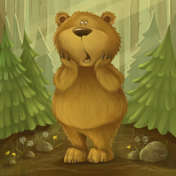 Медведь мультяшный