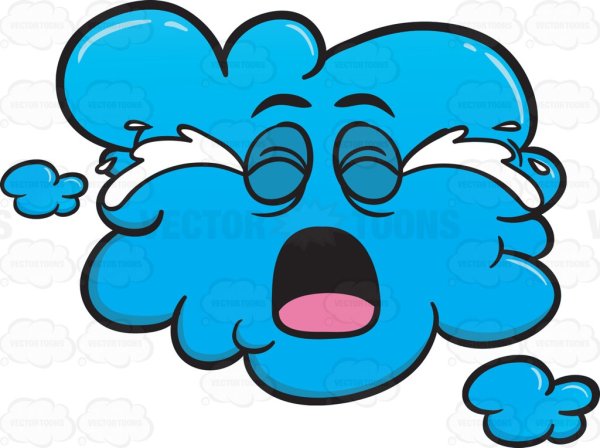 Тучка плачет