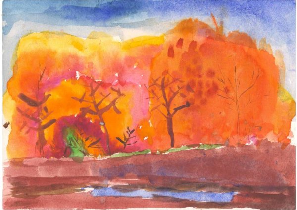 Рисунок последний день осени