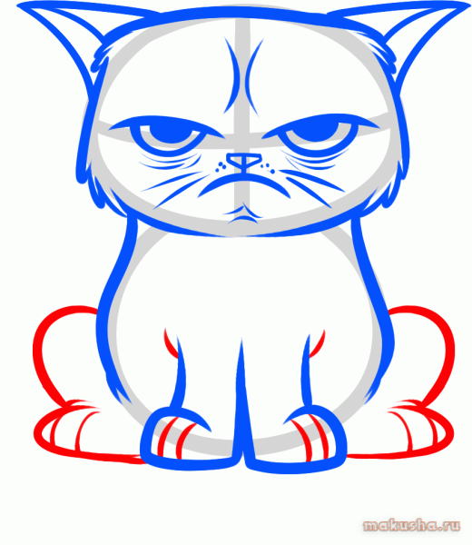 Кошки для срисовывания