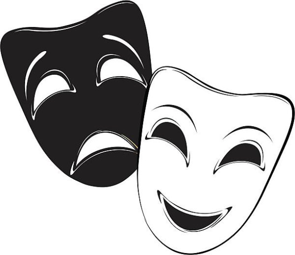 Грустная и веселая маска в театре